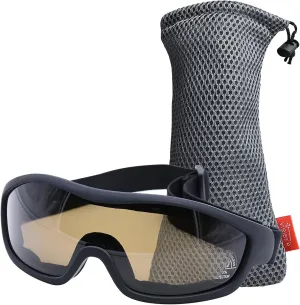 Viriber Motorcycle Goggles - UV Protective Outdoor Dust-proof Combat Goggles, Military Sunglasses, Tea