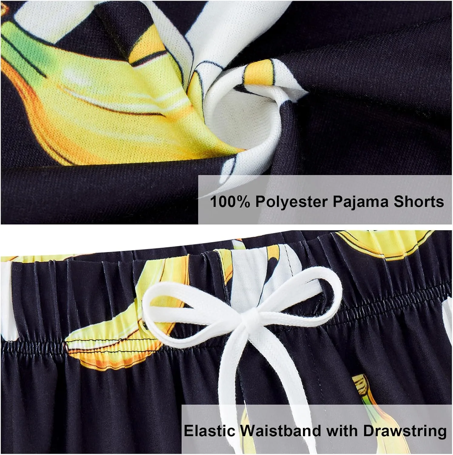 Vogseek Pajama Shorts for Men, Men's Pajama Bottoms, Sleep wear Pjs Pants