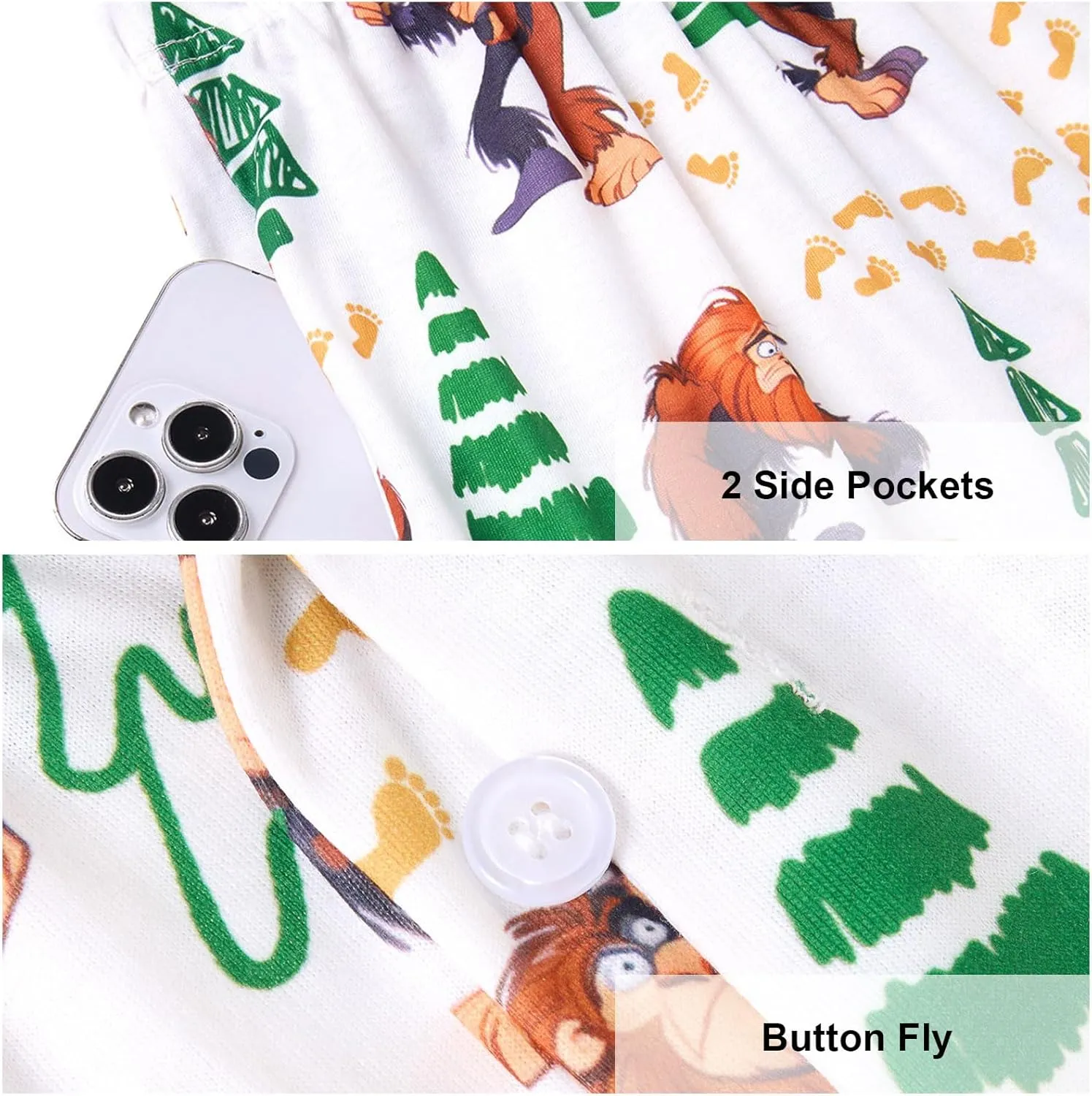 Vogseek Pajama Shorts for Men, Men's Pajama Bottoms, Sleep wear Pjs Pants