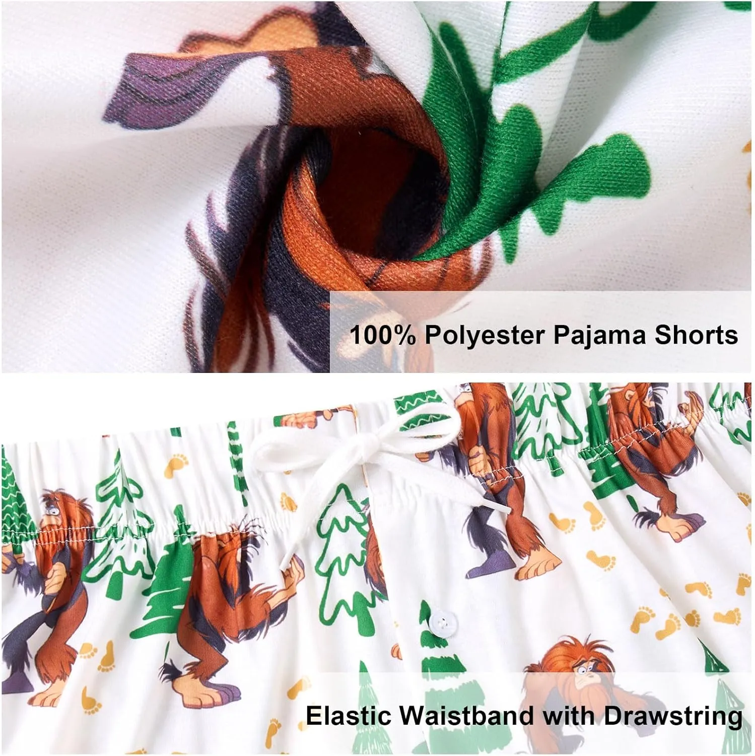 Vogseek Pajama Shorts for Men, Men's Pajama Bottoms, Sleep wear Pjs Pants