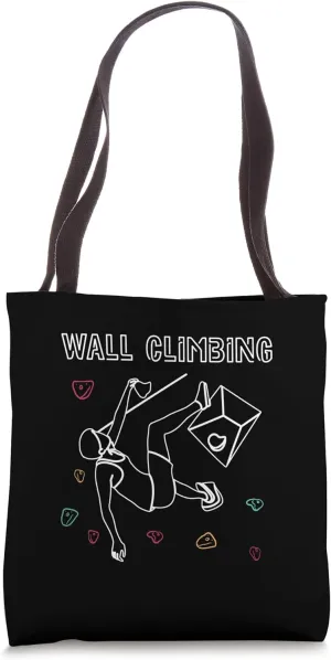 Wall Climbing Climbing Wall Tote Bag