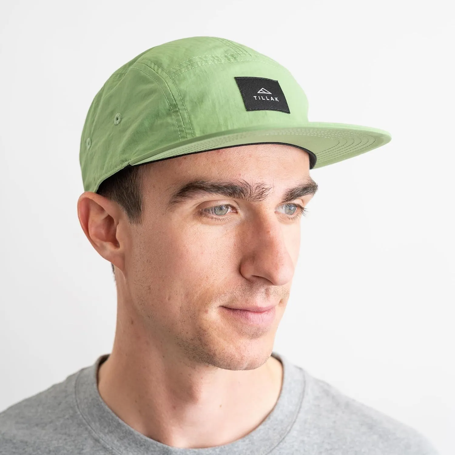 Wallowa Camp Hat, Lightweight Nylon 5 Panel Cap with Snap Closure
