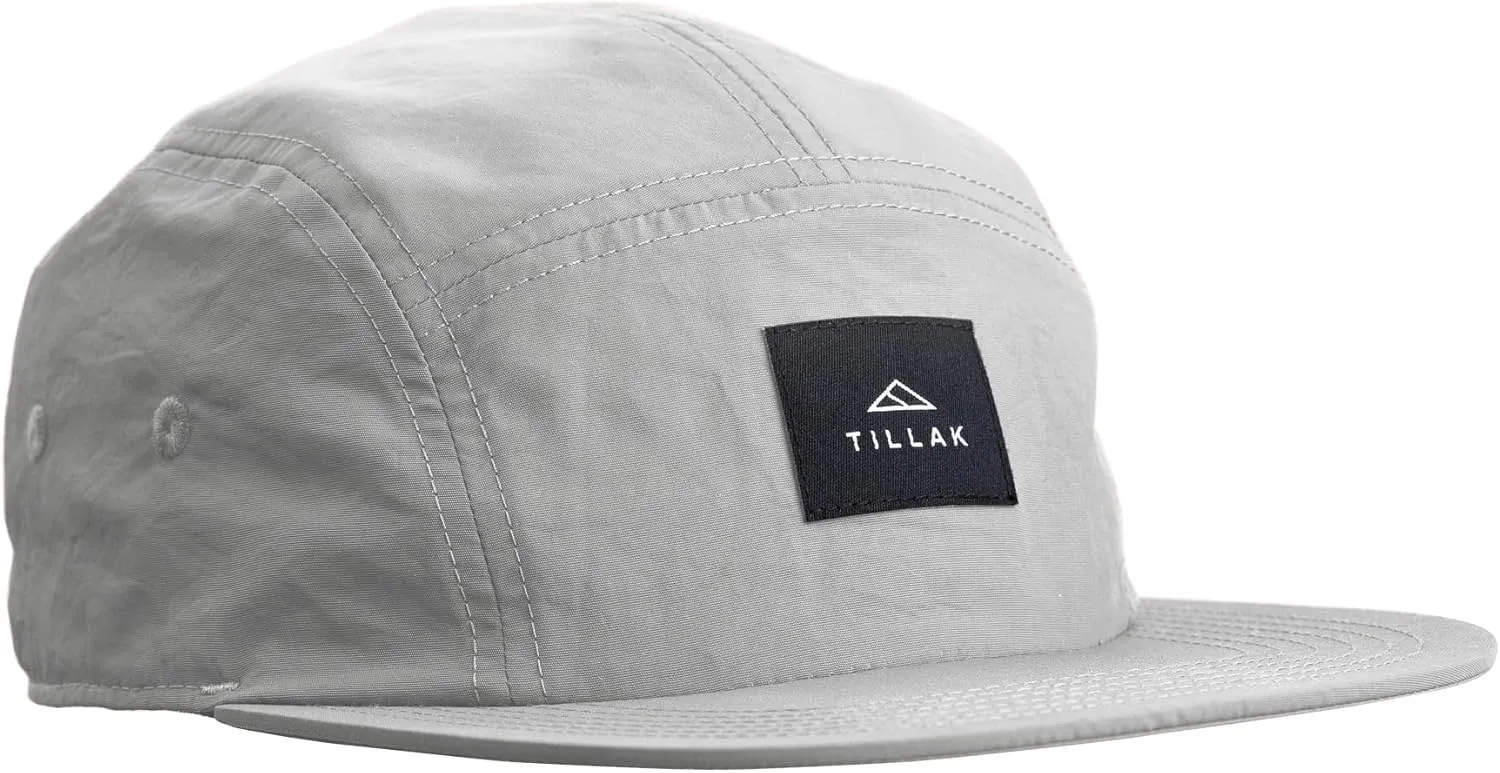 Wallowa Camp Hat, Lightweight Nylon 5 Panel Cap with Snap Closure
