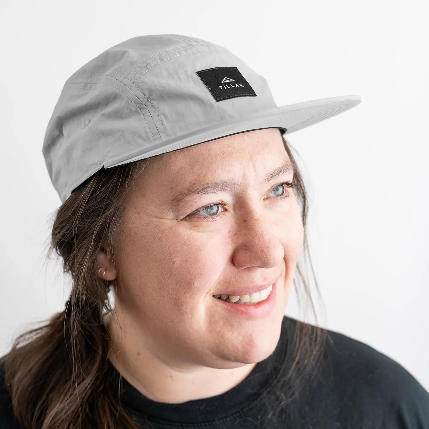 Wallowa Camp Hat, Lightweight Nylon 5 Panel Cap with Snap Closure