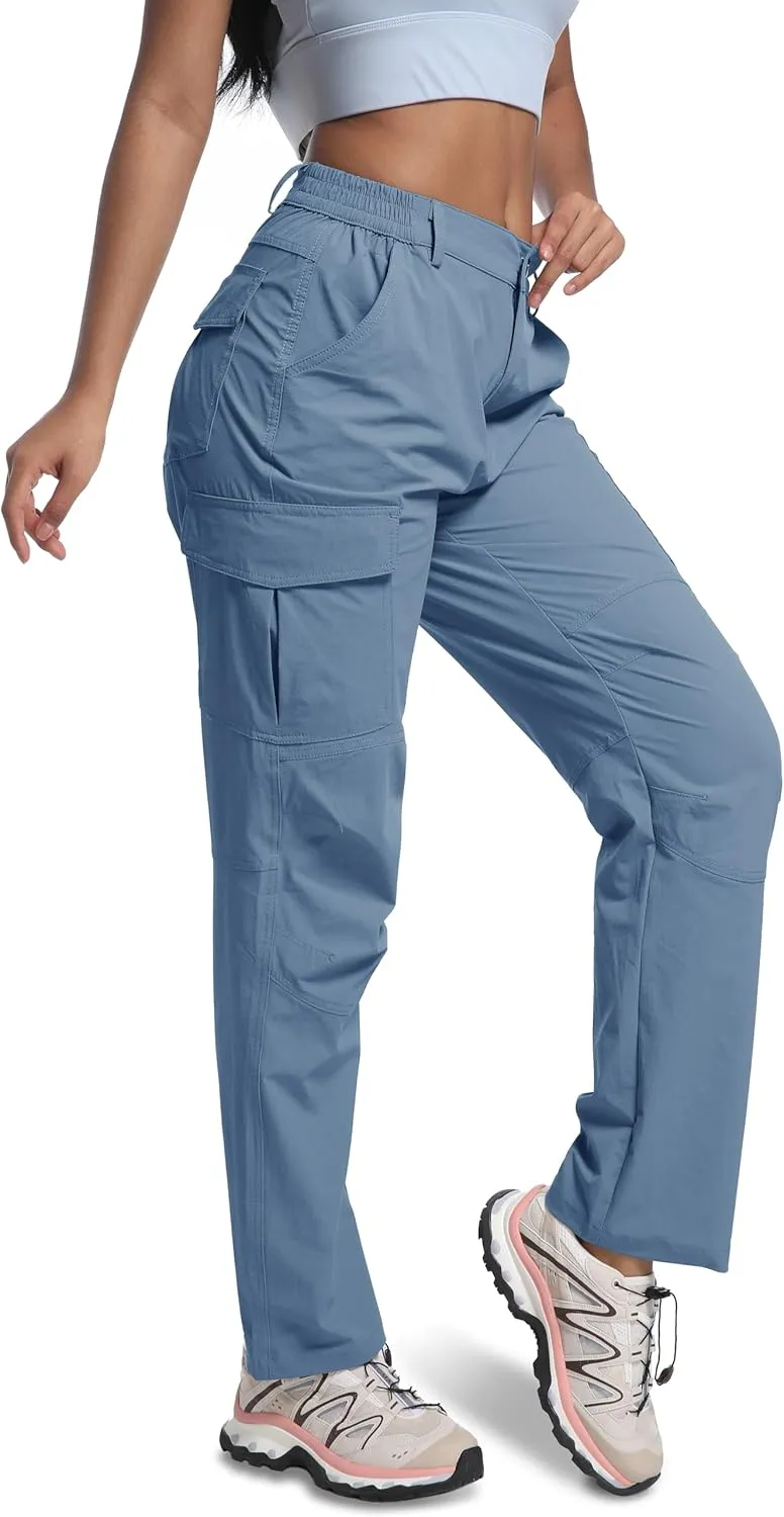 WENRONSTA Women's Hiking Cargo Pants Lightweight Quick Dry Waterproof UPF 50  Camping Fishing Travel Outdoor Work Pants