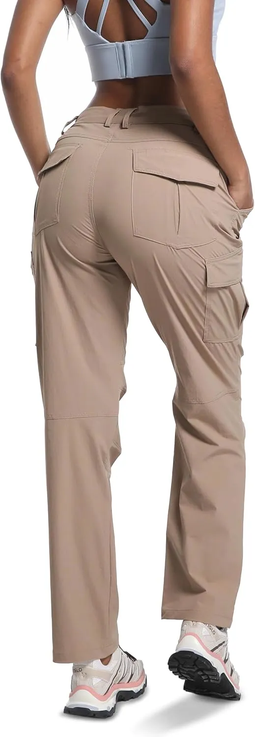 WENRONSTA Women's Hiking Cargo Pants Lightweight Quick Dry Waterproof UPF 50  Camping Fishing Travel Outdoor Work Pants