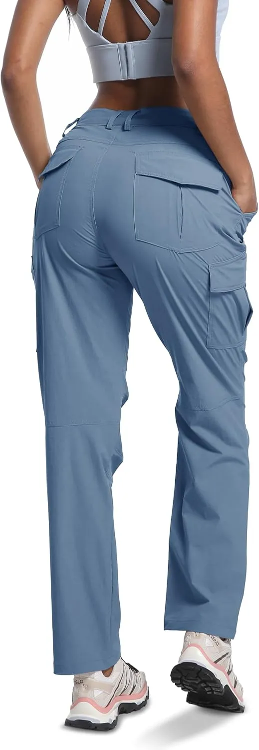 WENRONSTA Women's Hiking Cargo Pants Lightweight Quick Dry Waterproof UPF 50  Camping Fishing Travel Outdoor Work Pants