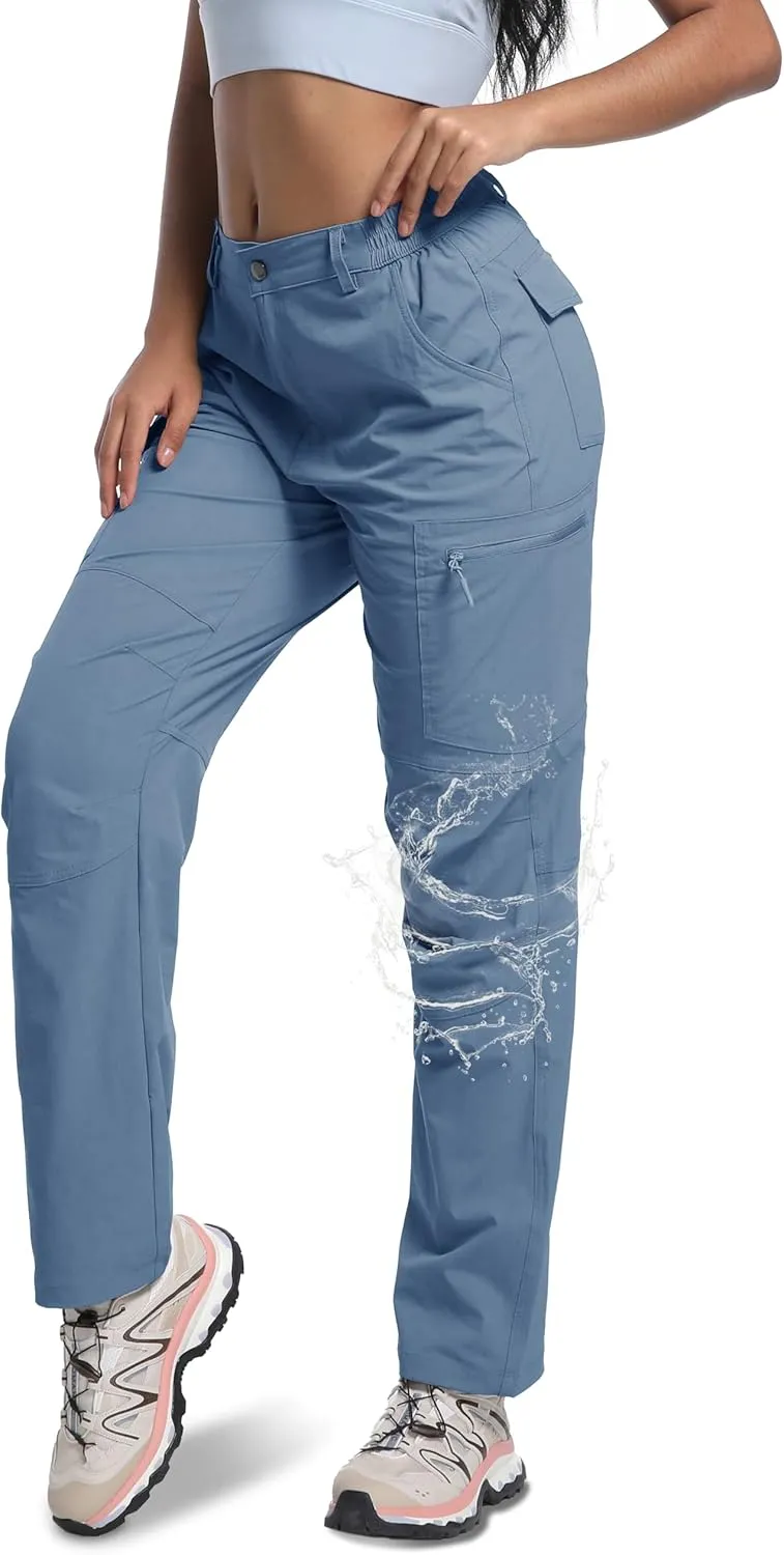 WENRONSTA Women's Hiking Cargo Pants Lightweight Quick Dry Waterproof UPF 50  Camping Fishing Travel Outdoor Work Pants