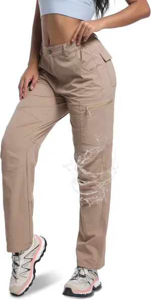 WENRONSTA Women's Hiking Cargo Pants Lightweight Quick Dry Waterproof UPF 50  Camping Fishing Travel Outdoor Work Pants
