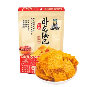 Wolong Laozao Spicy Rice Crackers - 138g