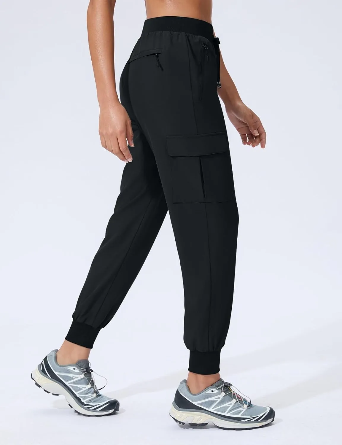 Women's Cargo Joggers Quick Dry Hiking Joggers UPF 50  Lightweight Athletic Jogger Pants Travel Water Resistant