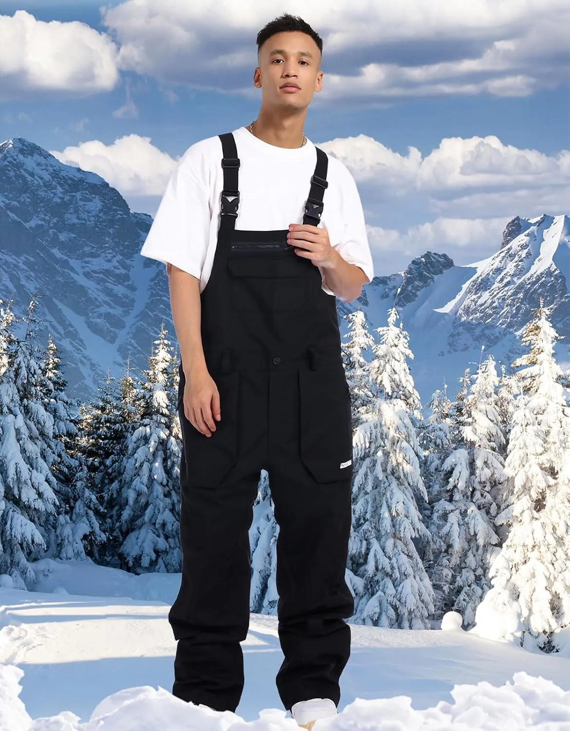 Womens Mens Snowboard Bibs Ski Pants snowboarding Overalls Waterproof Windproof Adjustable Straps Winter Sport