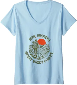Womens Mountaineering - Great Sandy Desert V-Neck T-Shirt
