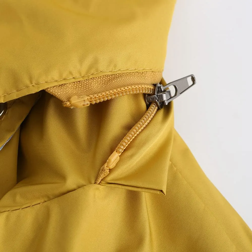 Womens Raincoat Windbreaker Waterproof Lightweight Lined Hooded Rain Jacket