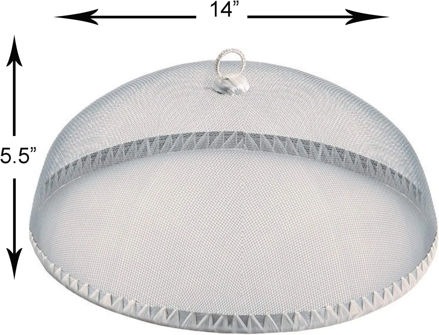Woodard & Charles Round Food Domes, Set of 4, 14" x 5 1/2" (Silver)
