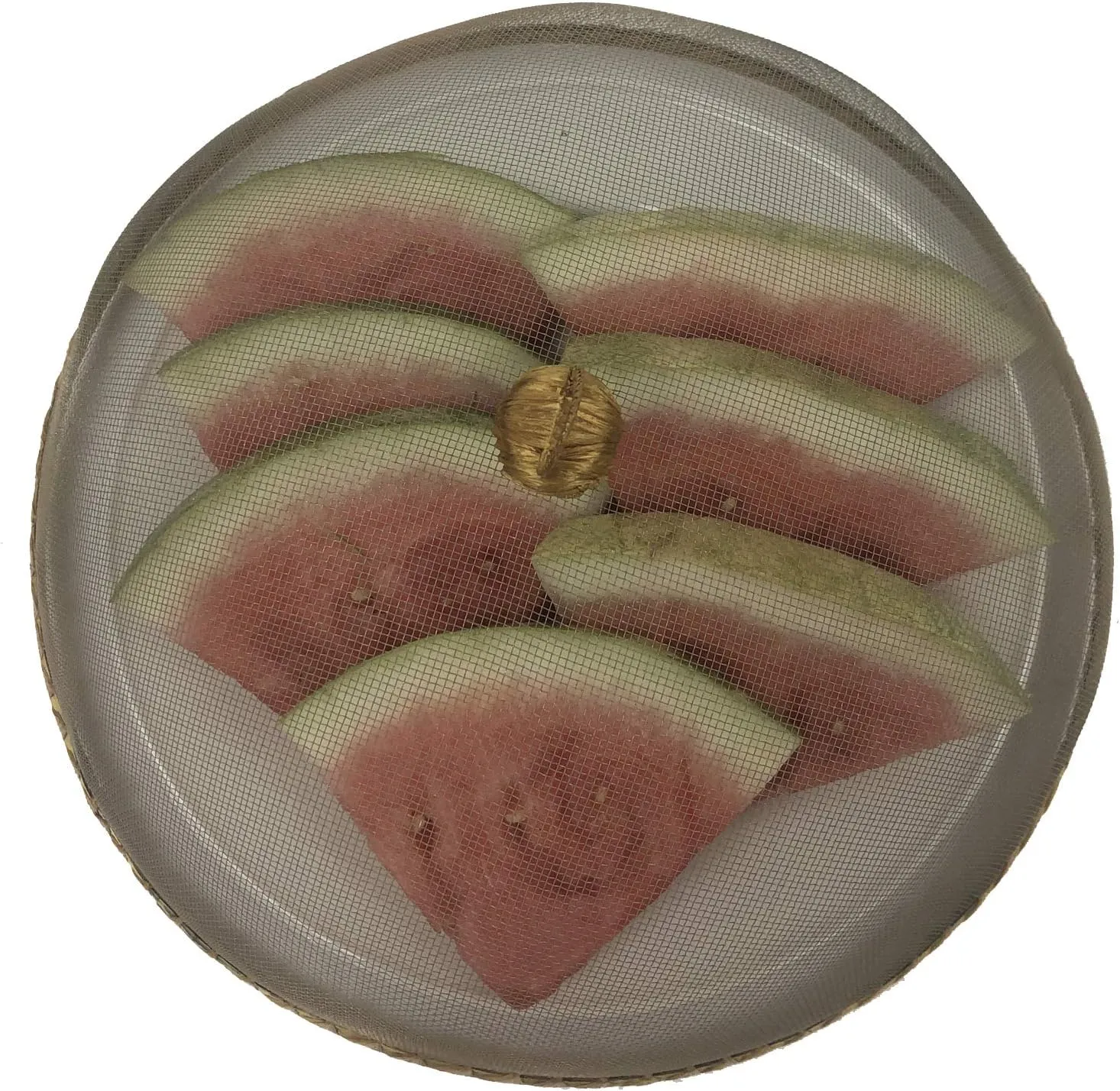 Woodard & Charles Round Mesh Domes Food Covers, Set of 4, 14" x 5 1/2" (Gold)