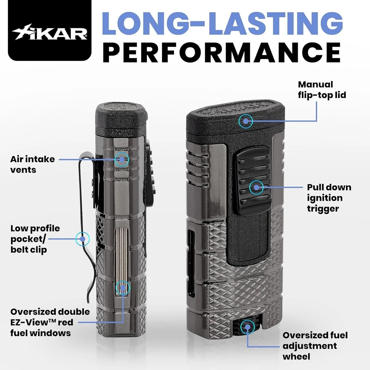Xikar Tactical Triple Jet Lighter