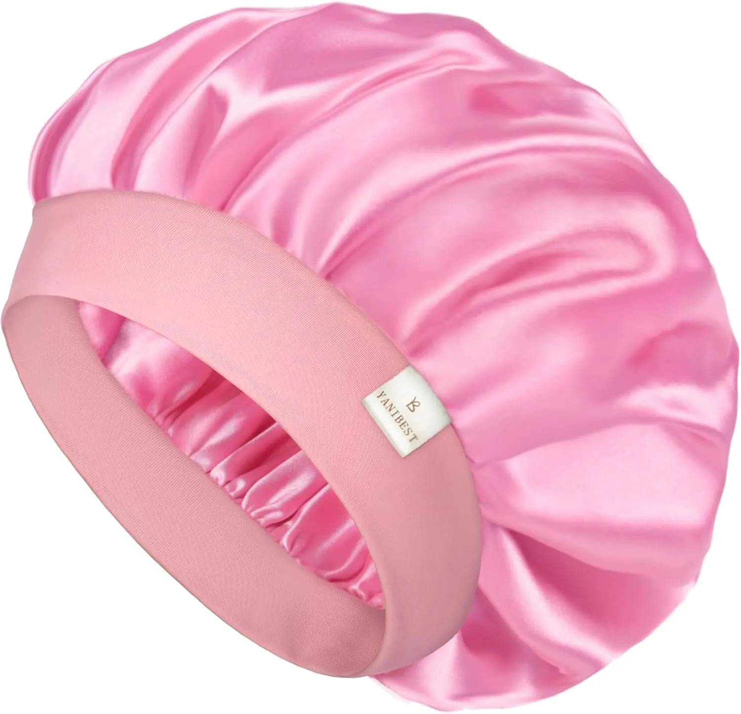 YANIBEST Bonnet for Men Hair Bonnet for Sleeping Double Layer Satin Bonnets for Black Women Curly Hair Sleep Cap