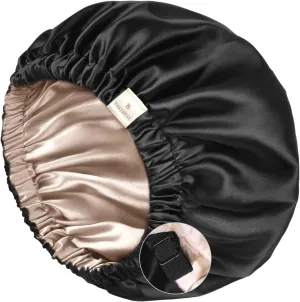 YANIBEST Silk Bonnet Satin Bonnet for Sleeping Women and Men, Adjustable Double Layer Hair Bonnet for Curly Braids Hair