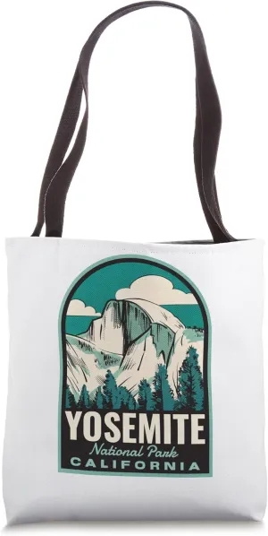 Yosemite Half Dome Vintage Travel Tote Bag