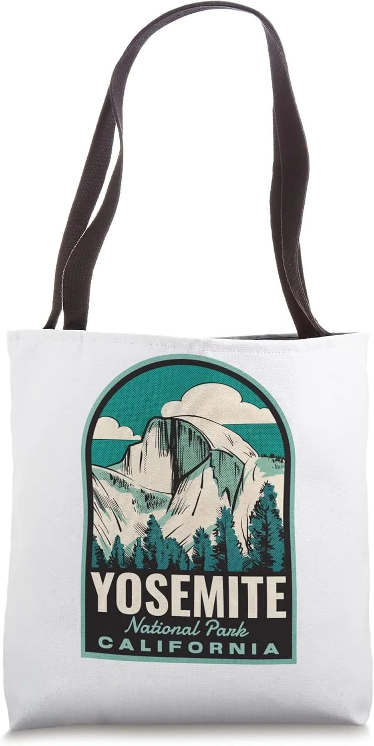 Yosemite Half Dome Vintage Travel Tote Bag