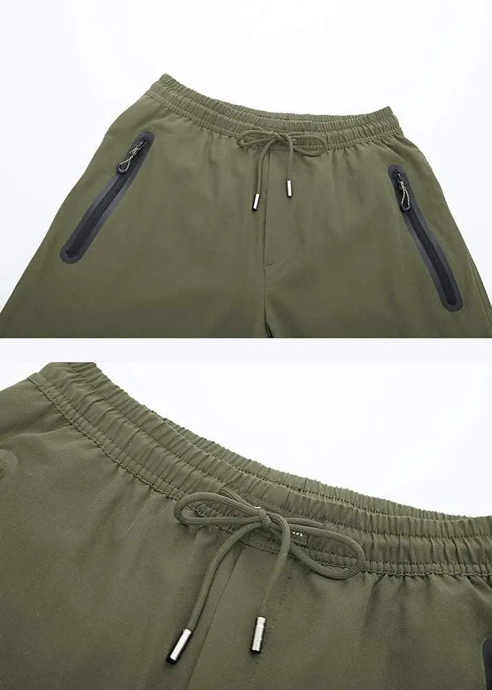 YSENTO Mens Track Pants Quick Dry Lightweight Joggers Athletic Hiking Pants Zipper Pockets