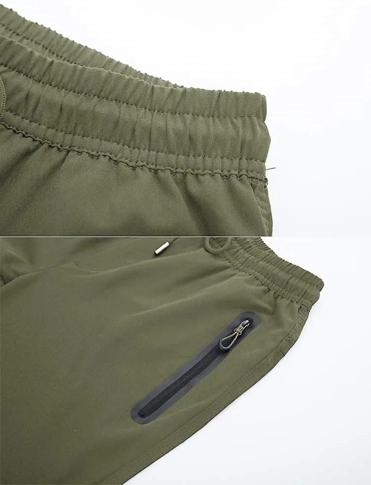 YSENTO Mens Track Pants Quick Dry Lightweight Joggers Athletic Hiking Pants Zipper Pockets