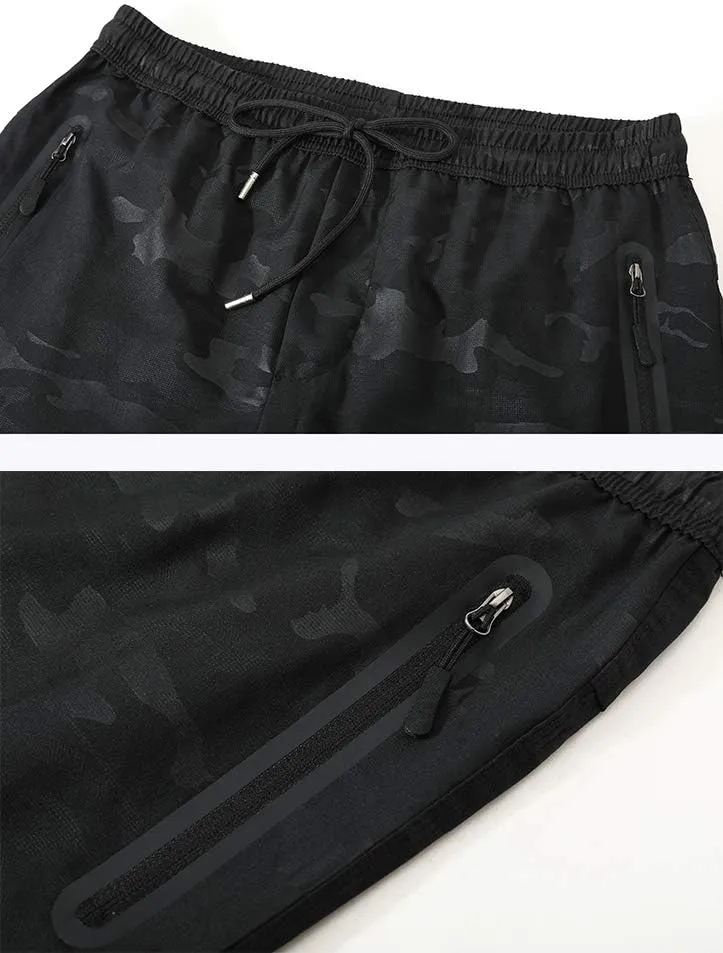 YSENTO Mens Track Pants Quick Dry Lightweight Joggers Athletic Hiking Pants Zipper Pockets