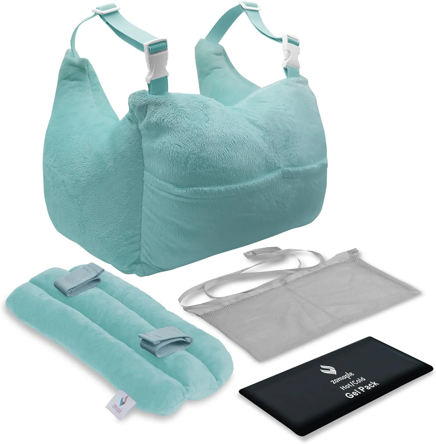 Zomaple Mastectomy Pillow - Post Surgery Pillow, Mastectomy Recovery Must Haves, Breast for After Heart Surgery, Reduction & Augmentation Patients Sleeping, Recovery Seatbelt Protection-Surgery Gift